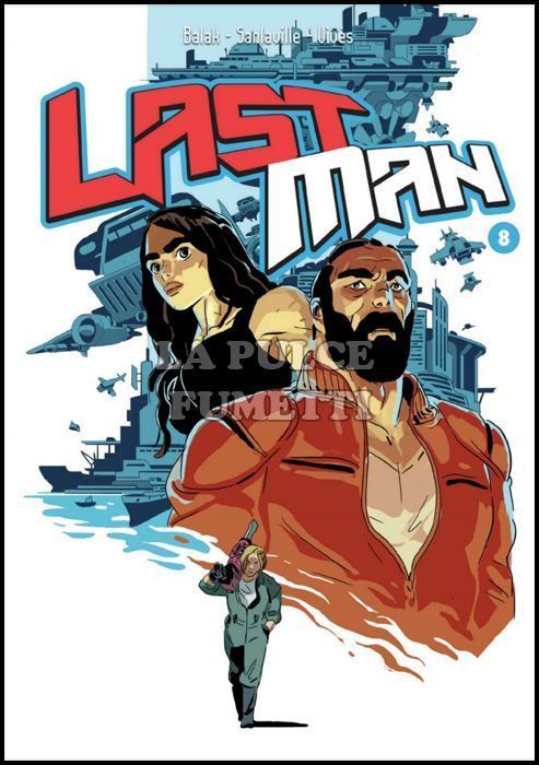 LAST MAN #     8 + ADESIVI